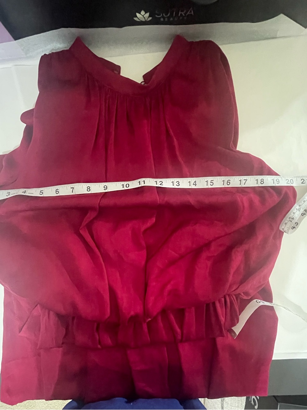 ZARA Chic Burgundy Wine Sleeveless MIDI Dress size M - Picture 4 of 12